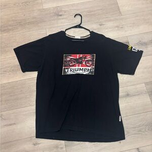 Triumph Black and Red Graphic Tee